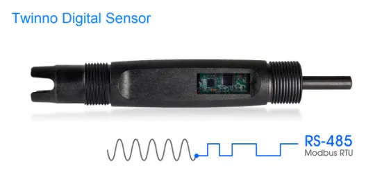 La sonde d'électrode de capteur de pH numérique la plus économique RS485 4 ~ 20mA électrode de pH